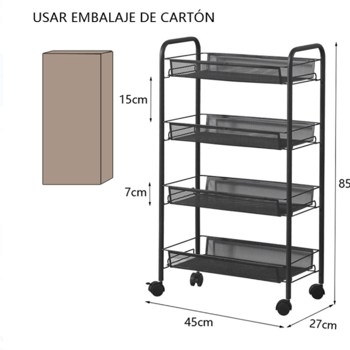 ESTANTE MODERNO ORGANIZADOR 4 NIVELES