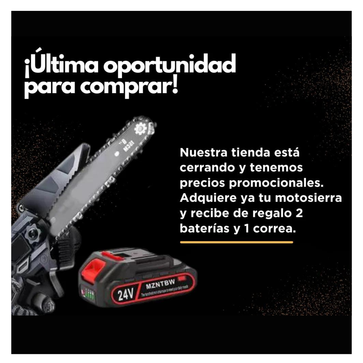 MINI MOTOSIERRA ELECTRICA 4" OFERTA