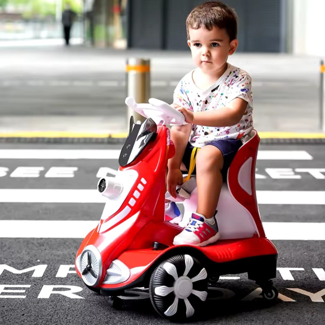 Auto para niños con burbujas